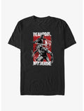 Marvel Deadpool & Wolverine Red Yellow Black T-Shirt