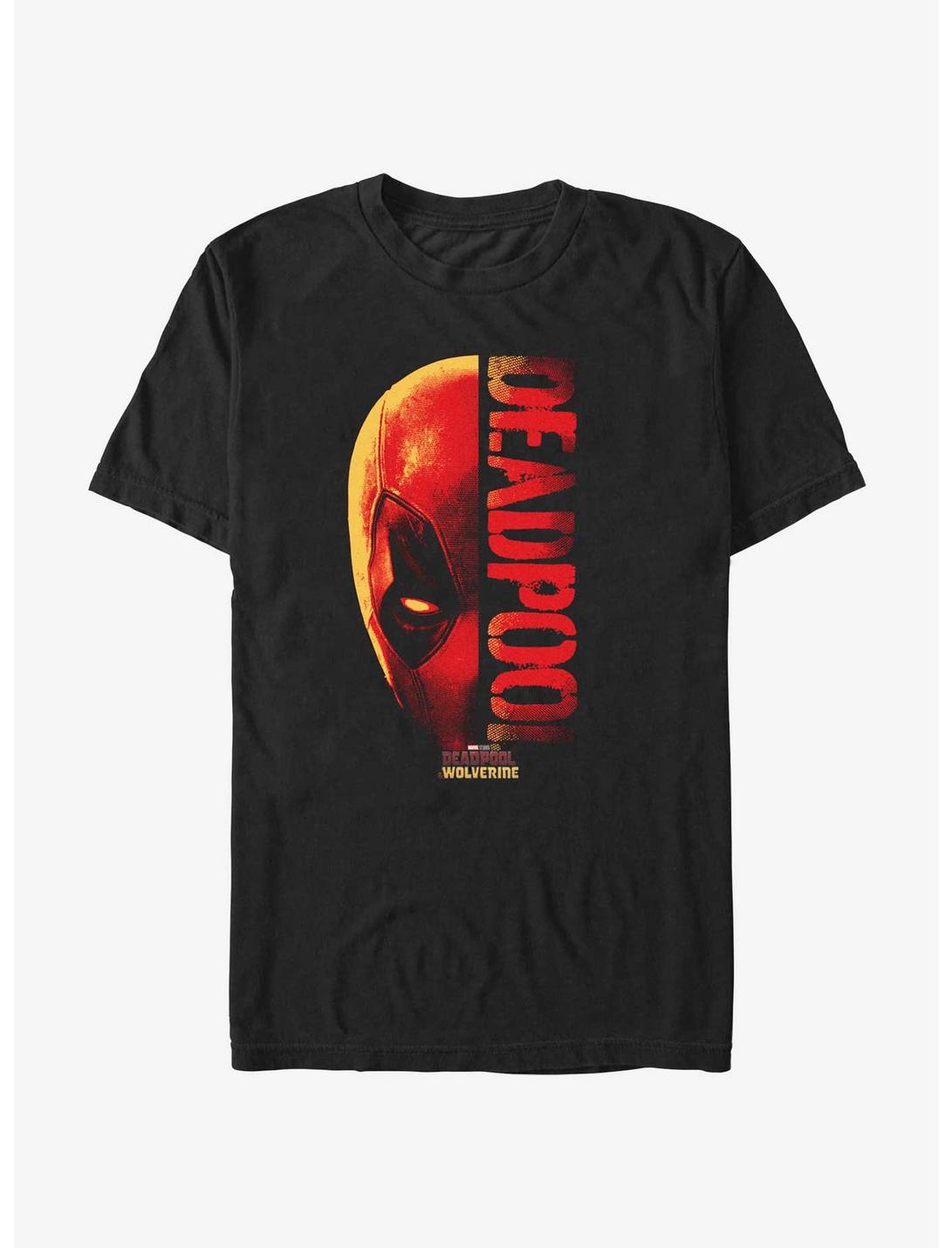 Marvel Deadpool & Wolverine Head Split Deadpool T-Shirt