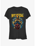 Marvel Deadpool & Wolverine Paint Dump Wolverine Girls T-Shirt