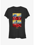Marvel Deadpool & Wolverine Panel Of Bubs Girls T-Shirt