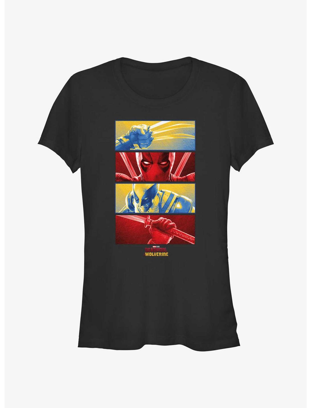Marvel Deadpool & Wolverine Panel Of Bubs Girls T-Shirt