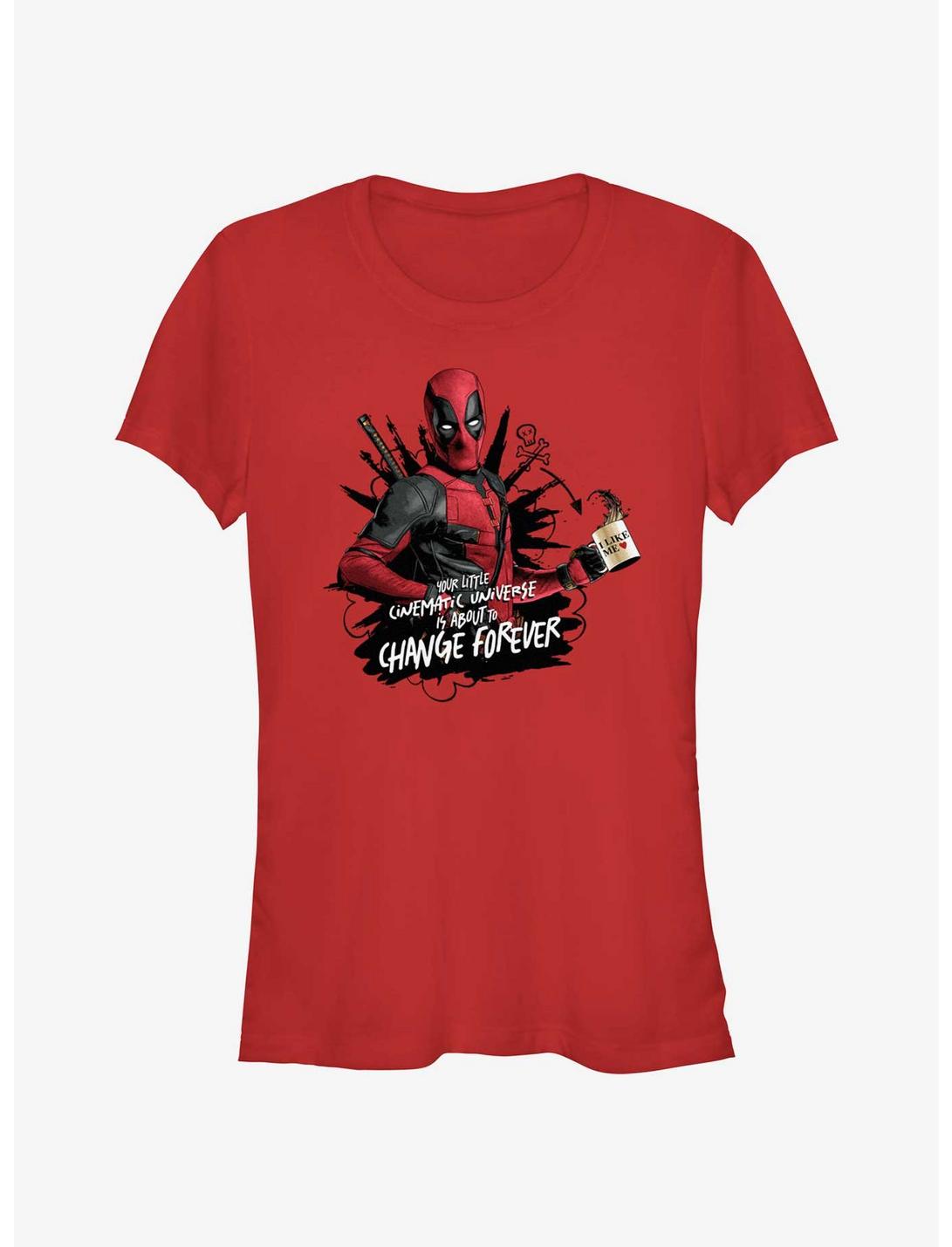 Marvel Deadpool & Wolverine Changing Your Cinematic Universe Forever Girls T-Shirt