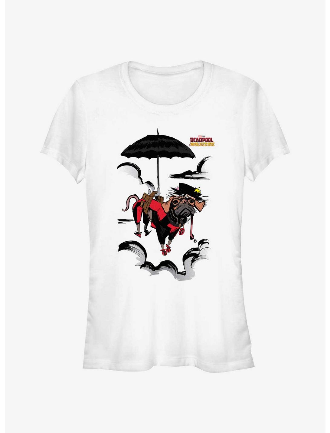 Marvel Deadpool & Wolverine Dogpool Puppins Cloud Girls T-Shirt