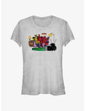 Marvel Deadpool & Wolverine Watching TV Girls T-Shirt