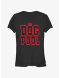 Marvel Deadpool & Wolverine Dogpool Letters Girls T-Shirt