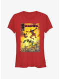 Marvel Deadpool & Wolverine Fighting Poster Girls T-Shirt