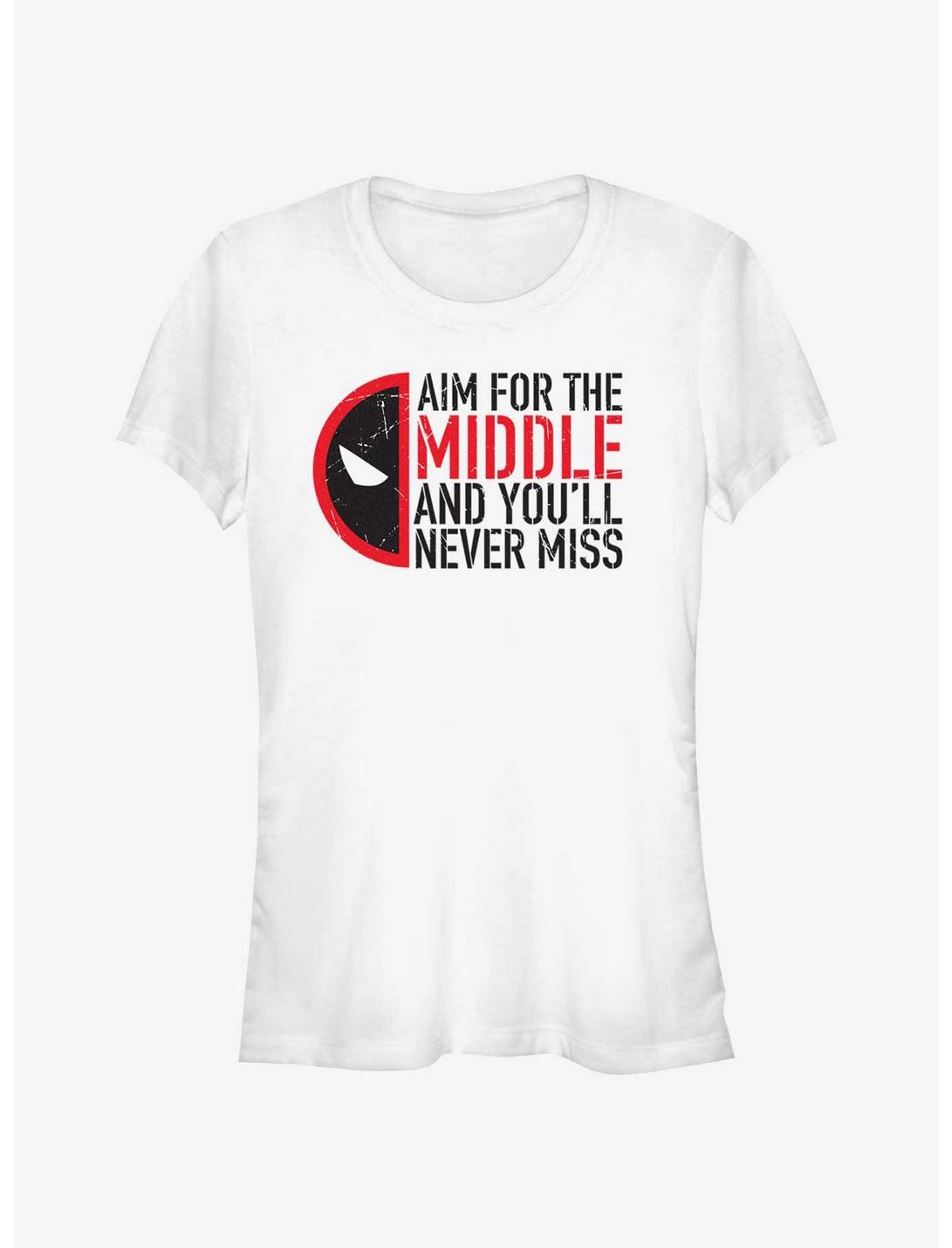 Marvel Deadpool & Wolverine Aim For The Middle Girls T-Shirt