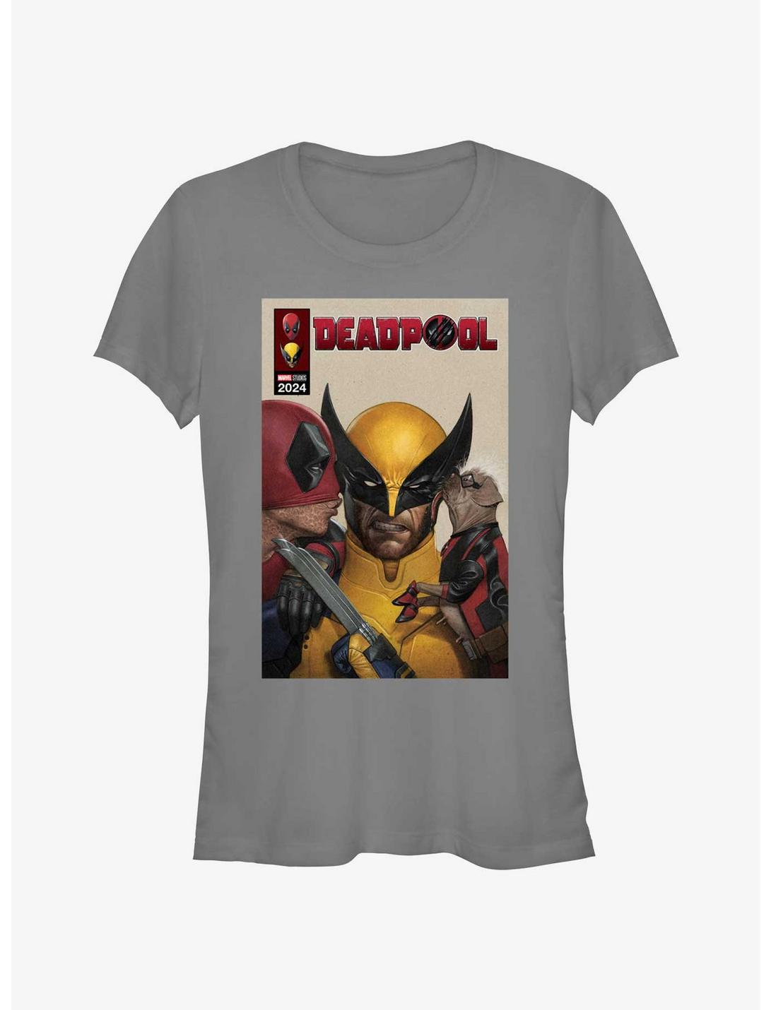 Marvel Deadpool & Wolverine Kissing Wolverine Poster Girls T-Shirt