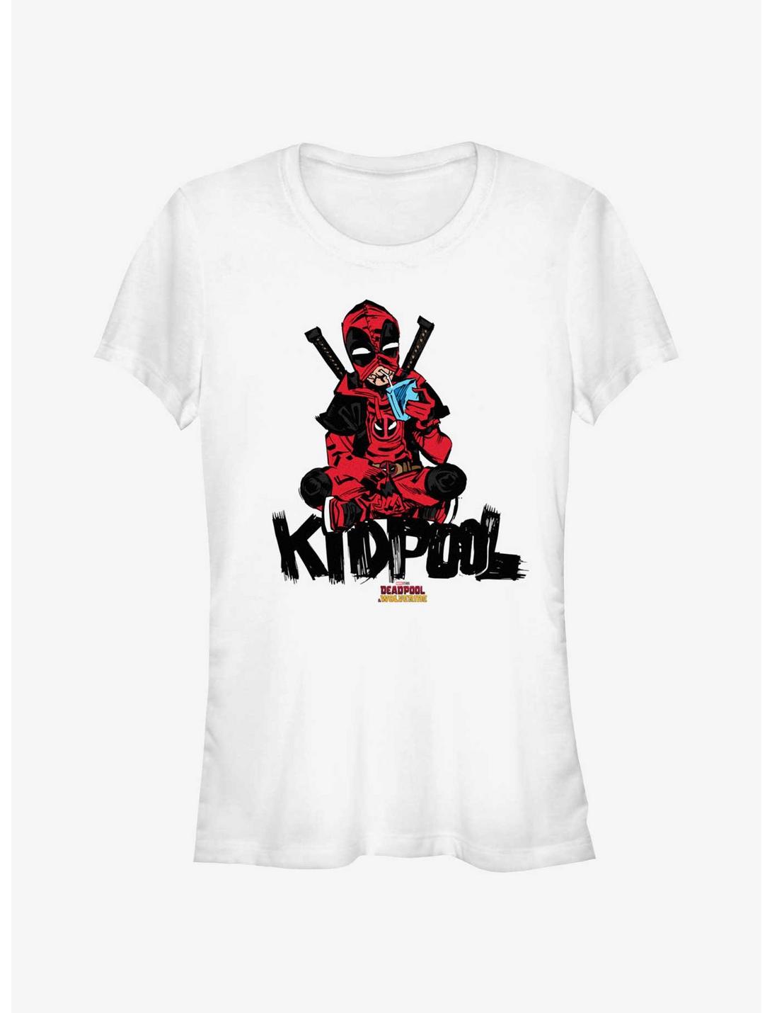 Marvel Deadpool & Wolverine Kidpool Sitting Girls T-Shirt