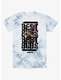 Marvel Deadpool & Wolverine Best Bubs Heroes Tie-Dye T-Shirt