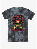 Marvel Deadpool & Wolverine Out Of Danger Tie-Dye T-Shirt