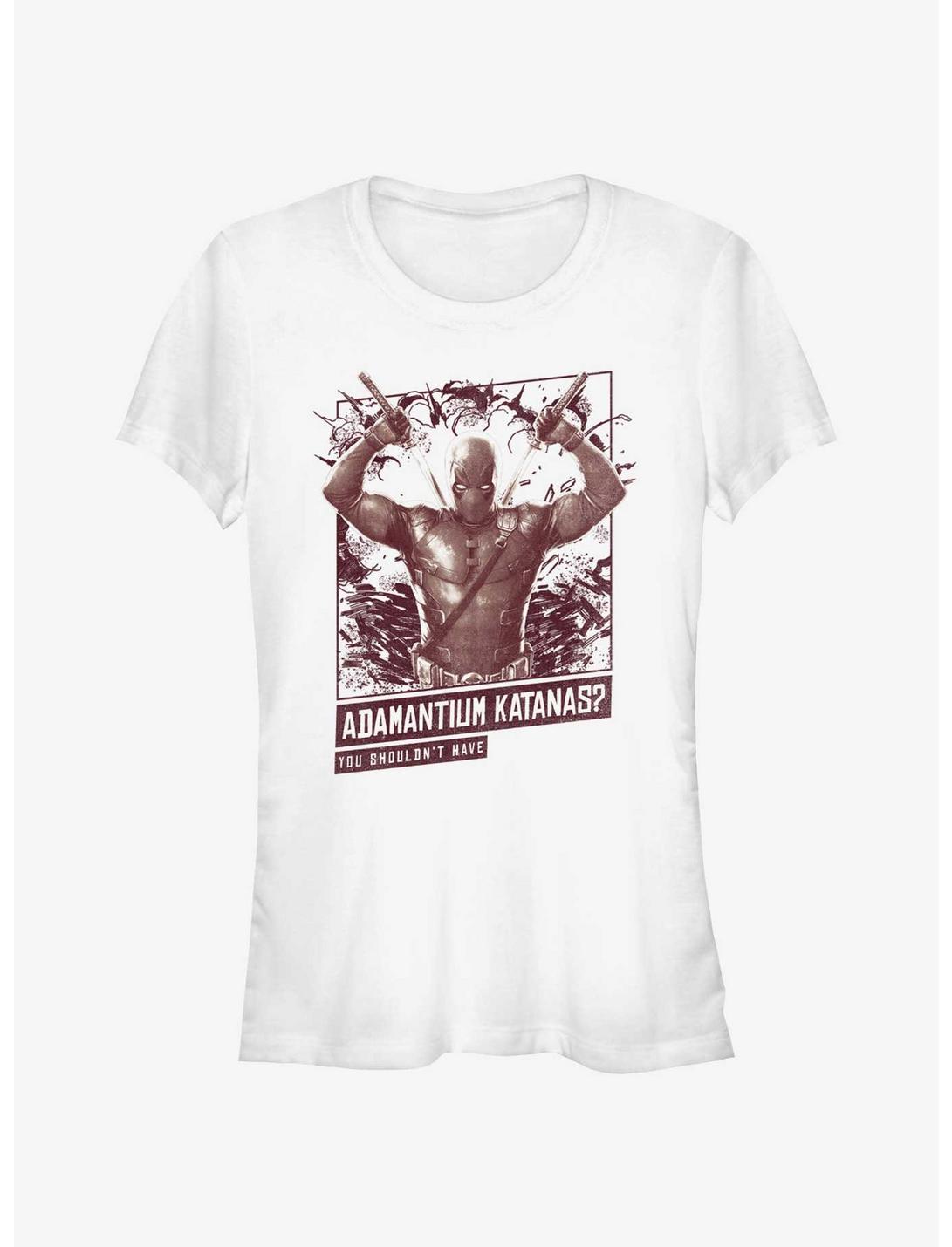 Marvel Deadpool & Wolverine Adamantium Katanas Girls T-Shirt