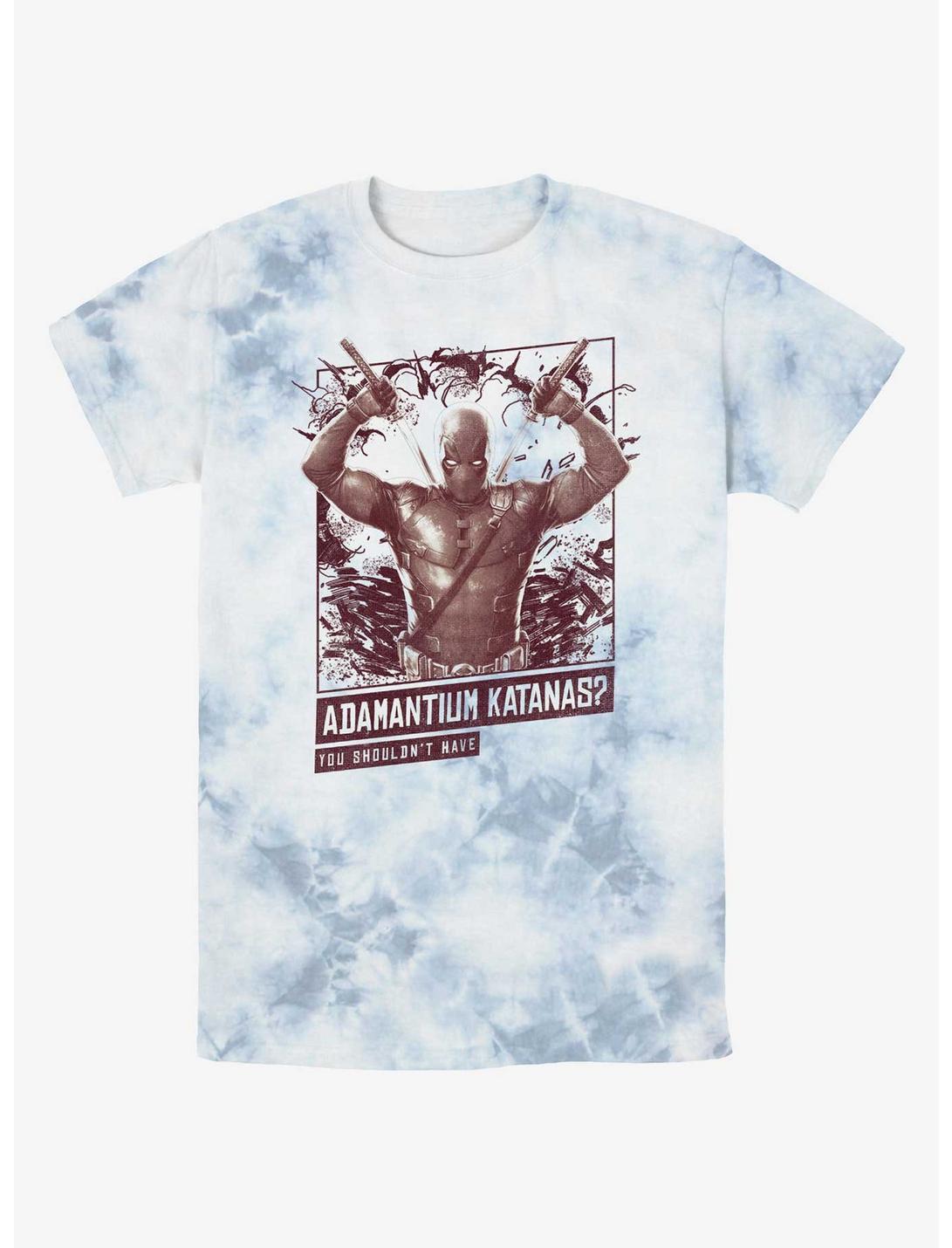 Marvel Deadpool & Wolverine Adamantium Katanas Tie-Dye T-Shirt