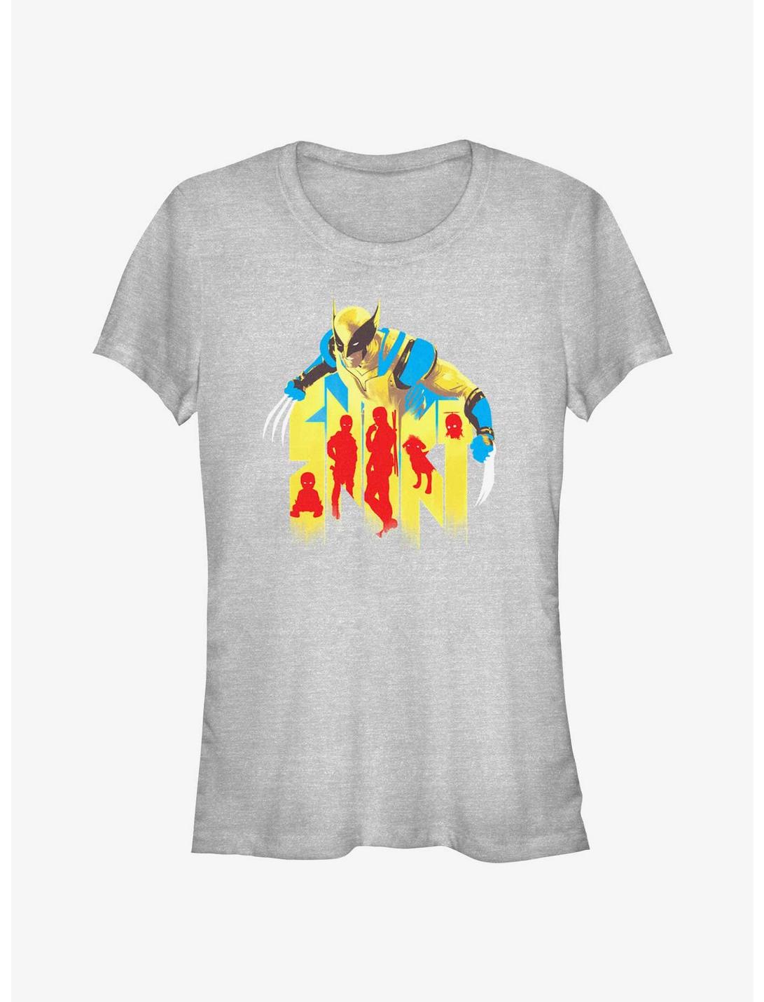 Marvel Deadpool & Wolverine Snikt Claws Out Multipool Girls T-Shirt