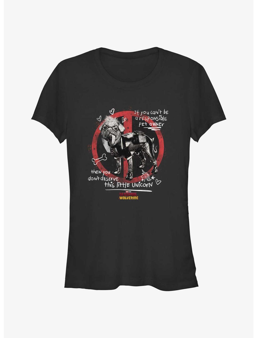 Marvel Deadpool & Wolverine Don't Deserve This Unicorn Dogpool Girls T-Shirt