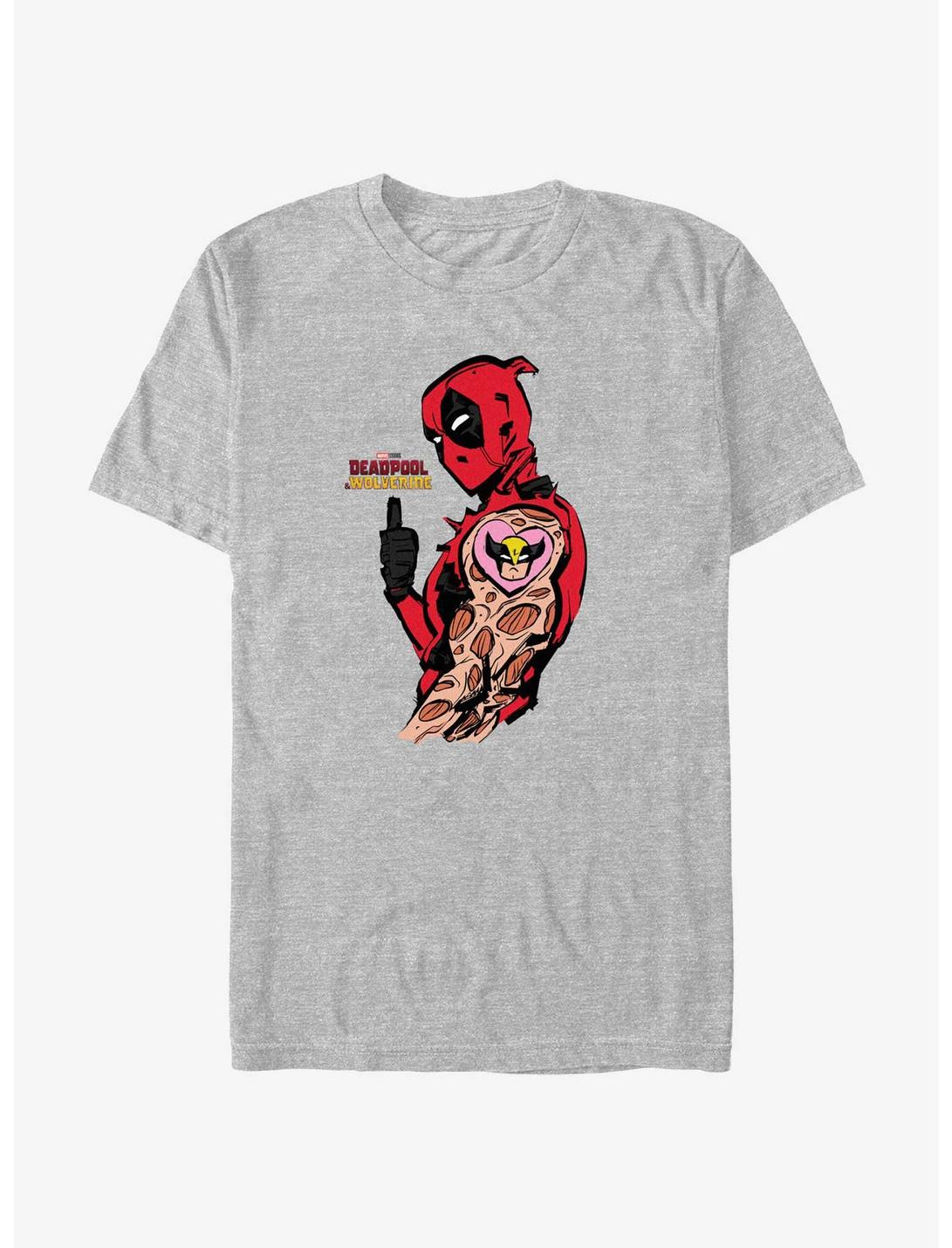 Marvel Deadpool & Wolverine Heart Wolverine Tattoo T-Shirt