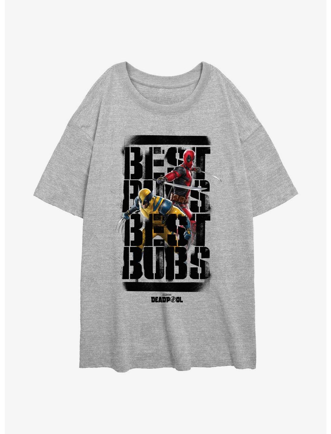 Marvel Deadpool & Wolverine Best Bubs Heroes Girls Oversized T-Shirt