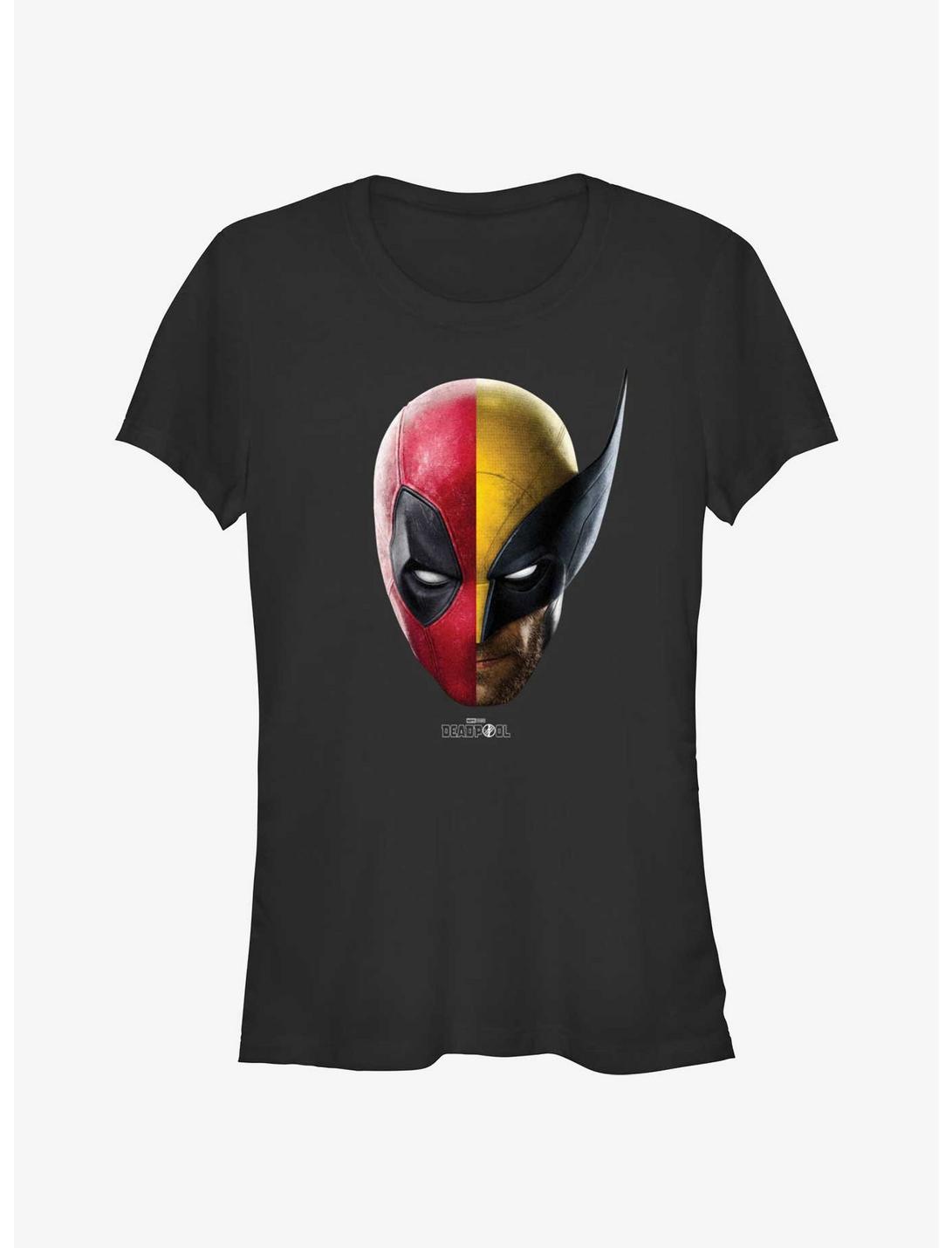 Marvel Deadpool & Wolverine Half Half Portrait Girls T-Shirt