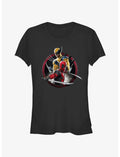 Marvel Deadpool & Wolverine Duo Badge Girls T-Shirt