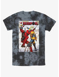 Marvel Deadpool & Wolverine Best Friends Comic Tie-Dye T-Shirt