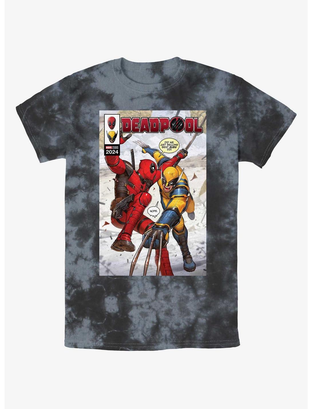 Marvel Deadpool & Wolverine Best Friends Comic Tie-Dye T-Shirt