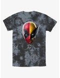 Marvel Deadpool & Wolverine Half Half Portrait Tie-Dye T-Shirt