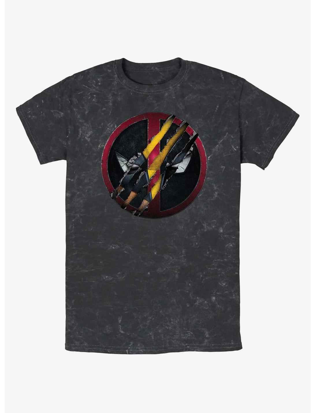 Marvel Deadpool & Wolverine Wolverine Clawing Through Mineral Wash T-Shirt