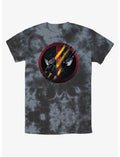 Marvel Deadpool & Wolverine Wolverine Clawing Through Tie-Dye T-Shirt