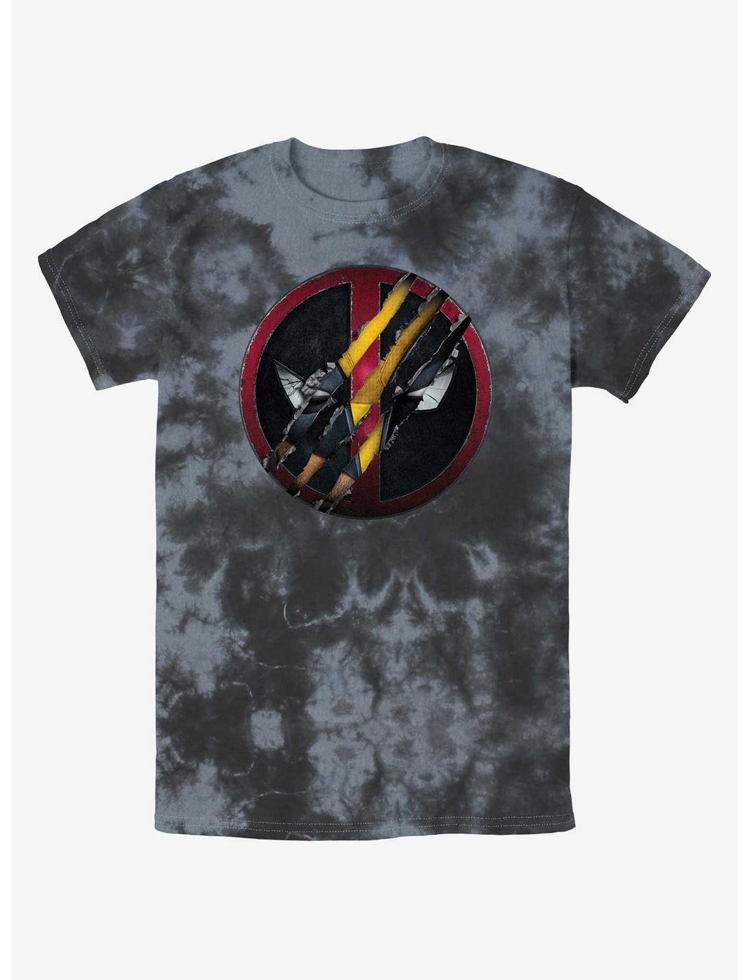 Marvel Deadpool & Wolverine Wolverine Clawing Through Tie-Dye T-Shirt