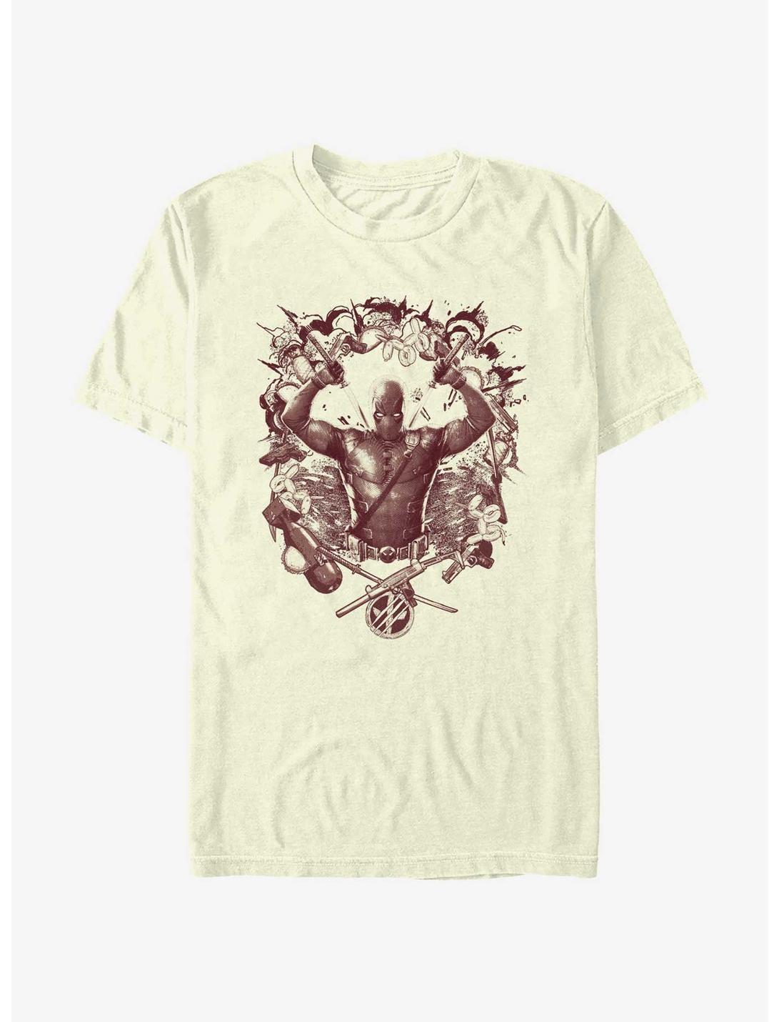 Marvel Deadpool & Wolverine Weapons Explosion T-Shirt