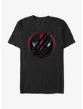 Marvel Deadpool & Wolverine Clawed Deadpool Emblem T-Shirt