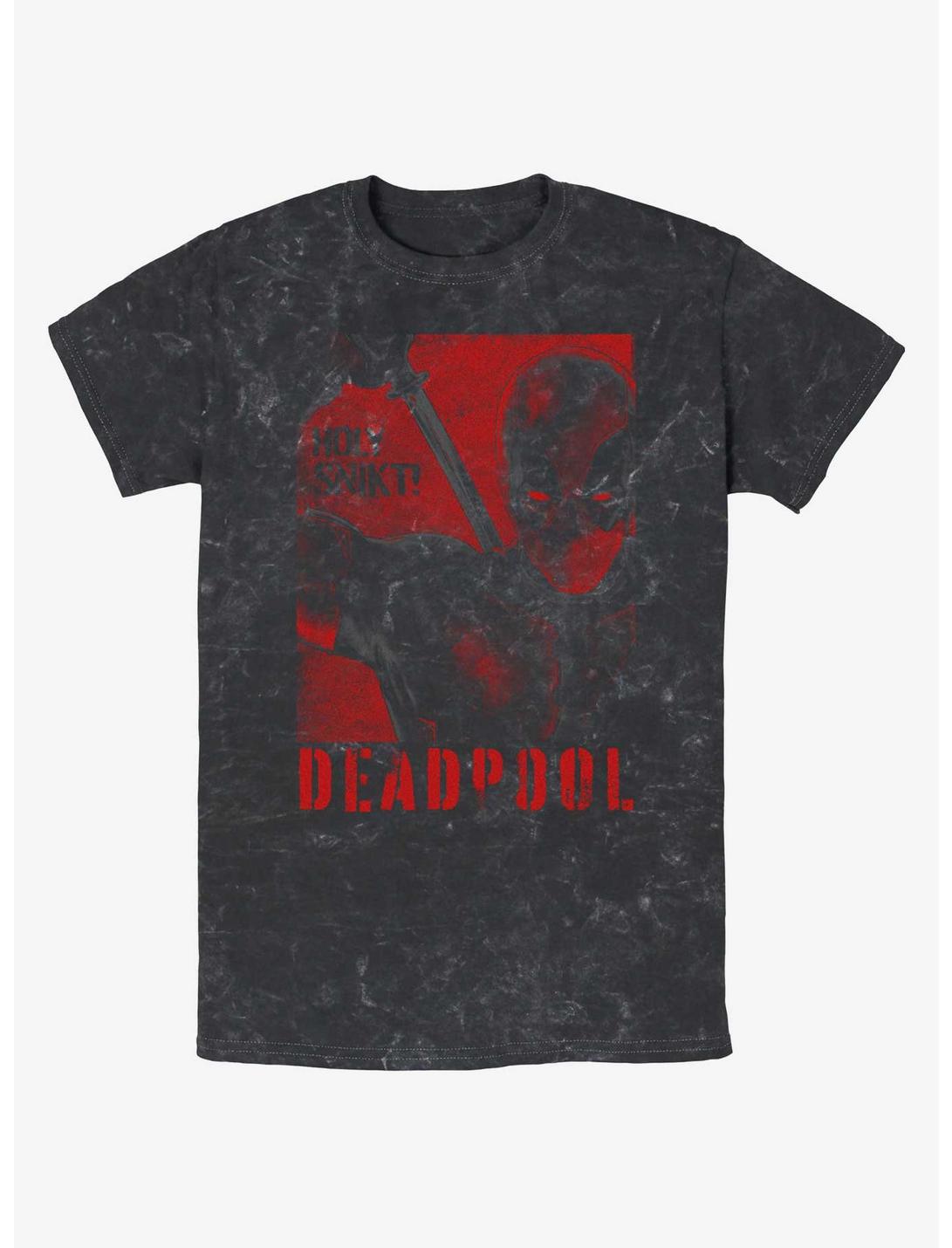 Marvel Deadpool & Wolverine Deadpool Poster SNIKT Mineral Wash T-Shirt