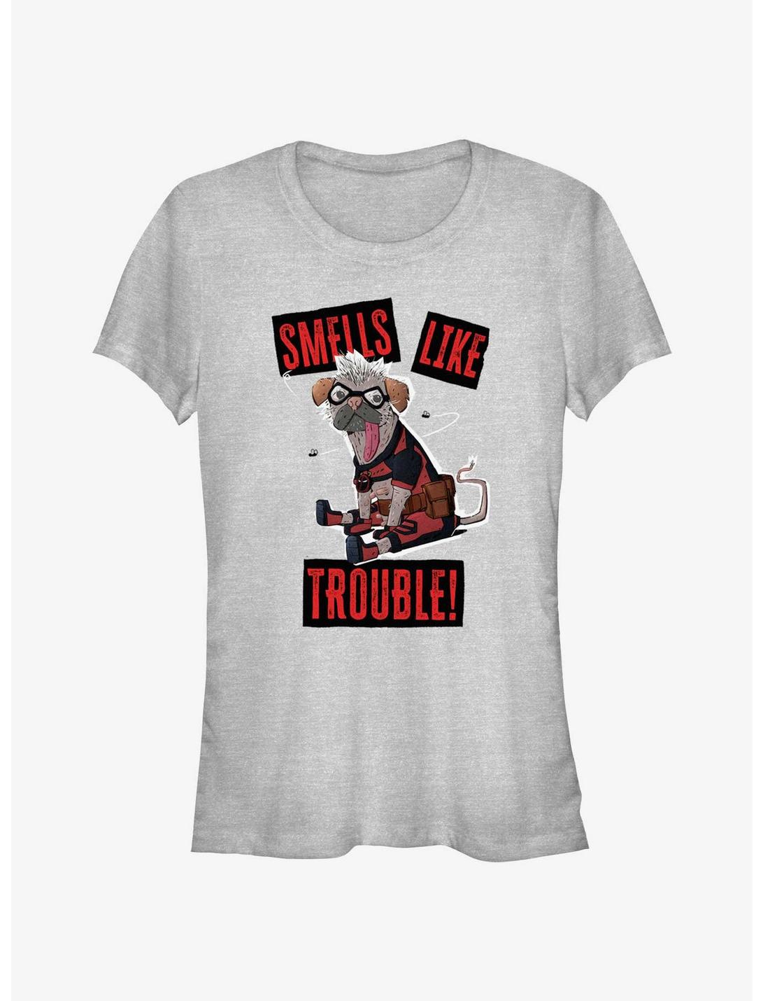 Marvel Deadpool & Wolverine Smells Like Trouble Dogpool Girls T-Shirt