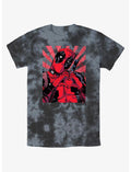 Marvel Deadpool Hand Heart Tie-Dye T-Shirt