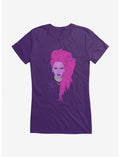 RuPaul Neon Purple Portrait Girls T-Shirt