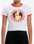 Hazbin Hotel Take That Depression Girls Ringer Baby T-Shirt