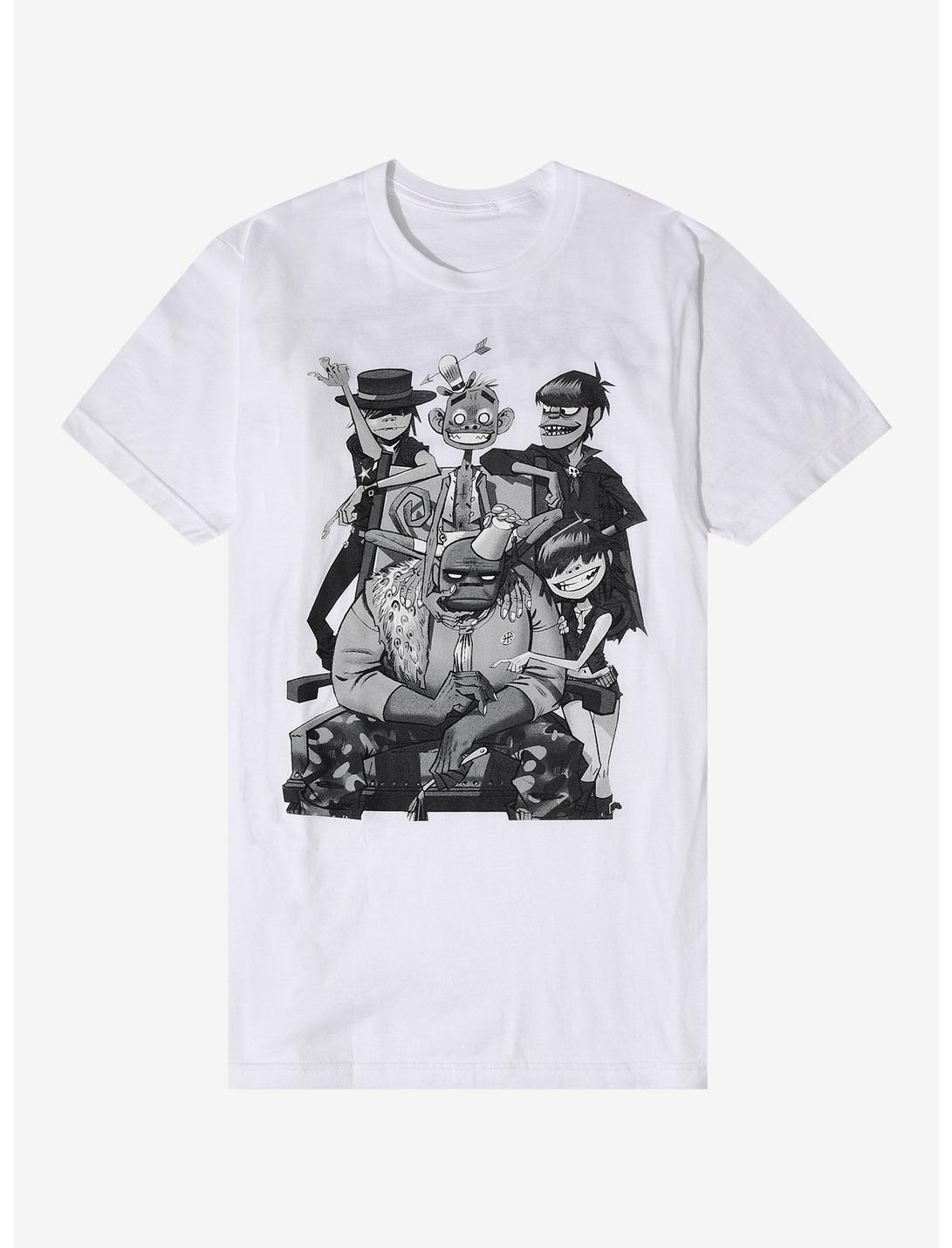 Gorillaz Black & White Group Photo T-Shirt