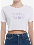 Olivia Rodrigo Livid Livie Girls Crop T-Shirt