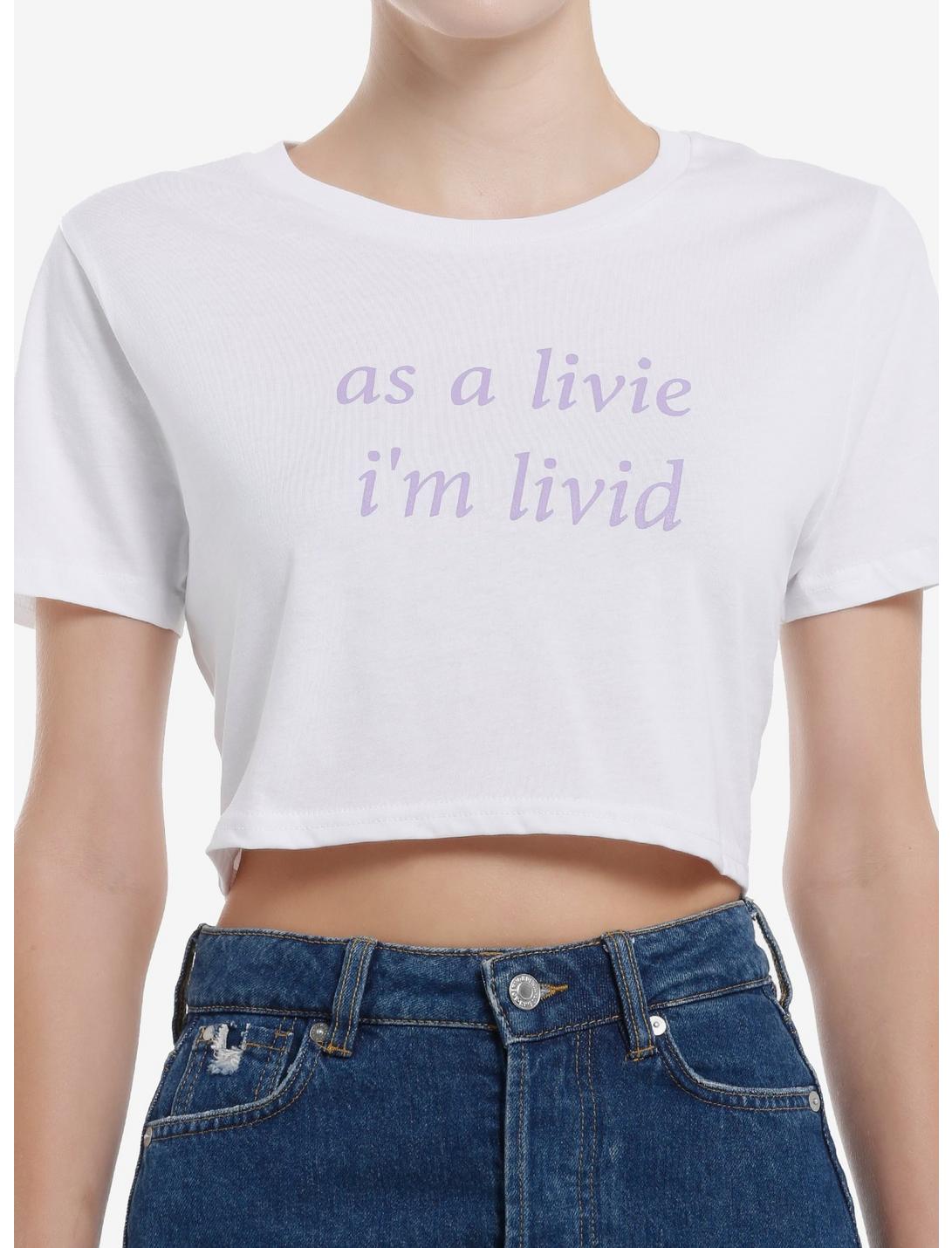 Olivia Rodrigo Livid Livie Girls Crop T-Shirt