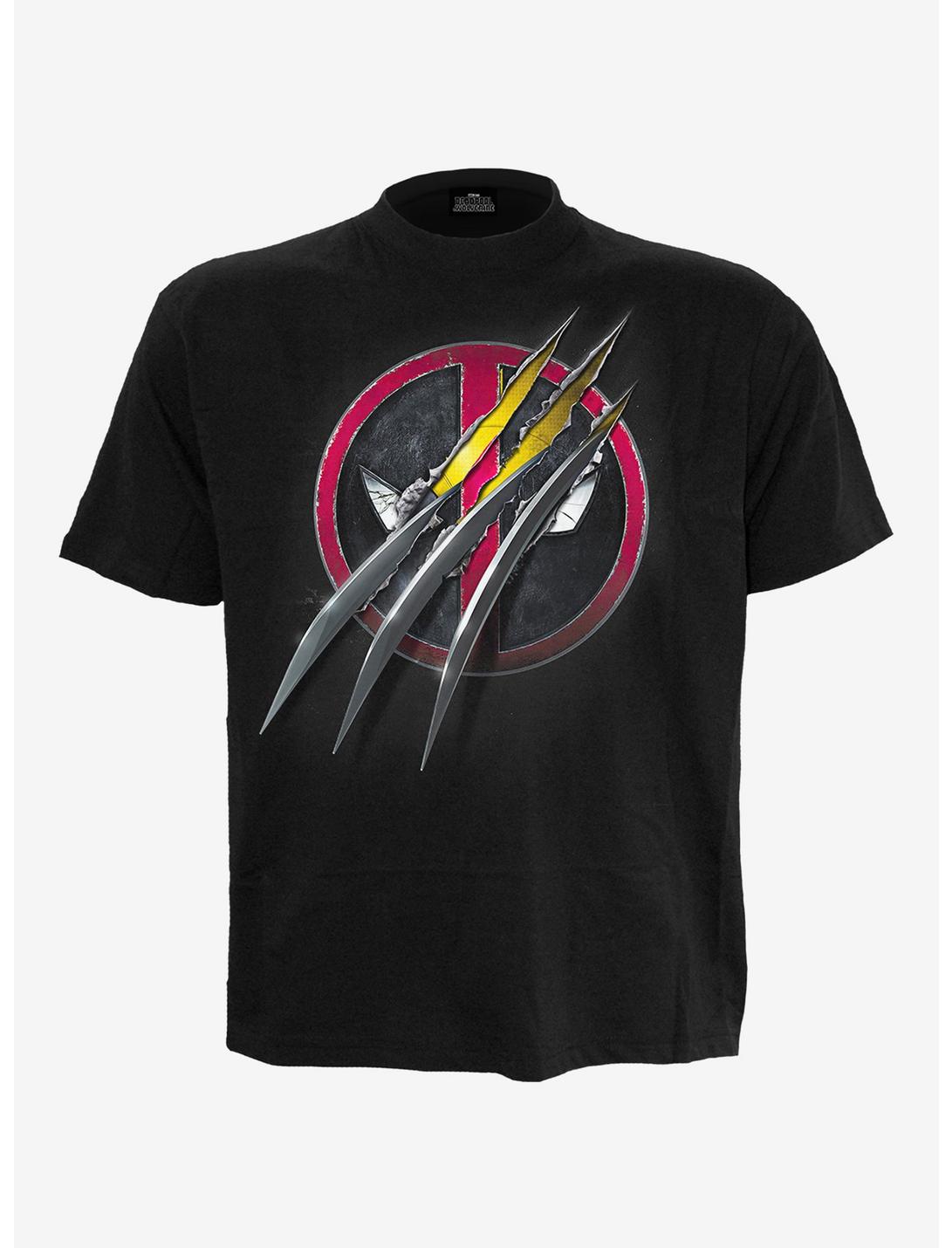 Deadpool Slashed Front Print T-Shirt