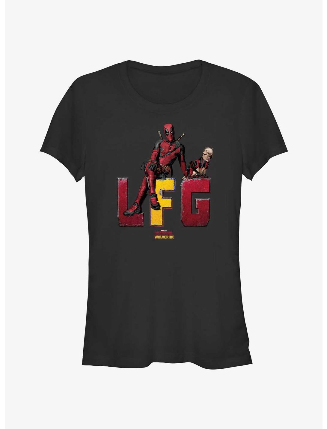 Deadpool & Wolverine LFG Sitting With Dogpool Girls T-Shirt