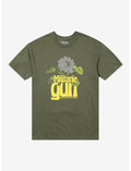Militarie Gun Flowers Boyfriend Fit Girls T-Shirt