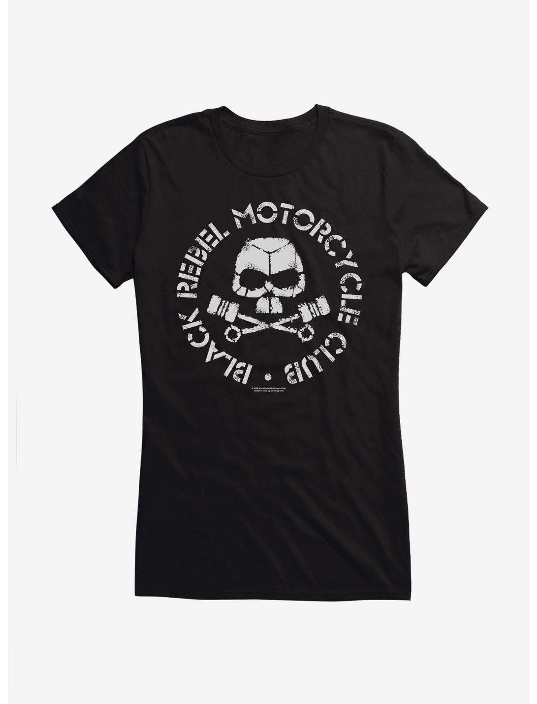 Black Rebel Motorcycle Club Skull Pistons Girls T-Shirt