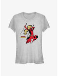 Marvel Deadpool & Wolverine Slash Ladypool Girls T-Shirt