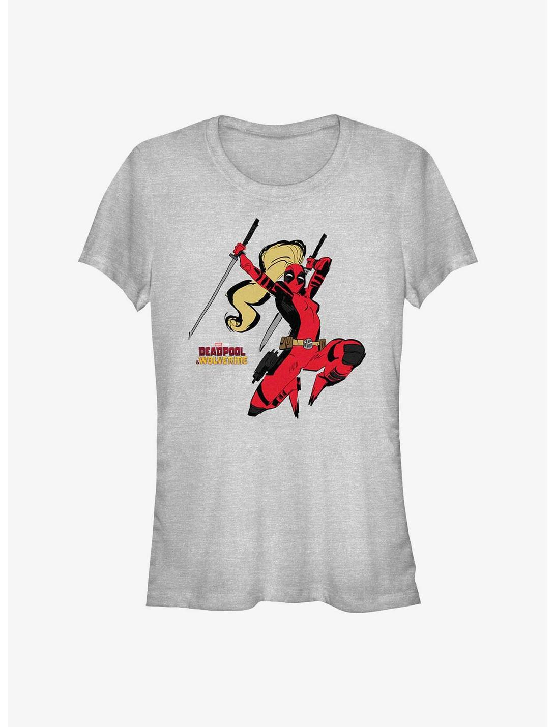 Marvel Deadpool & Wolverine Slash Ladypool Girls T-Shirt