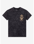 Bad Omens Skeletons Holding Roses Relaxed Fit Girls T-Shirt