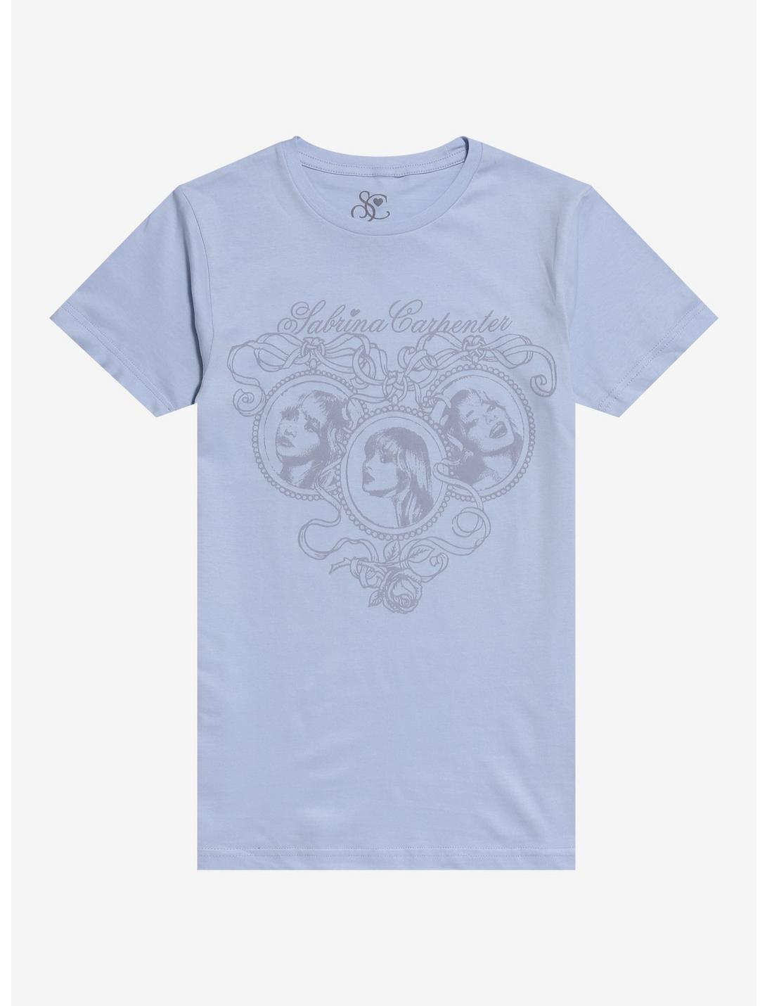 Sabrina Carpenter Ribbon Frame Boyfriend Fit Girls T-Shirt