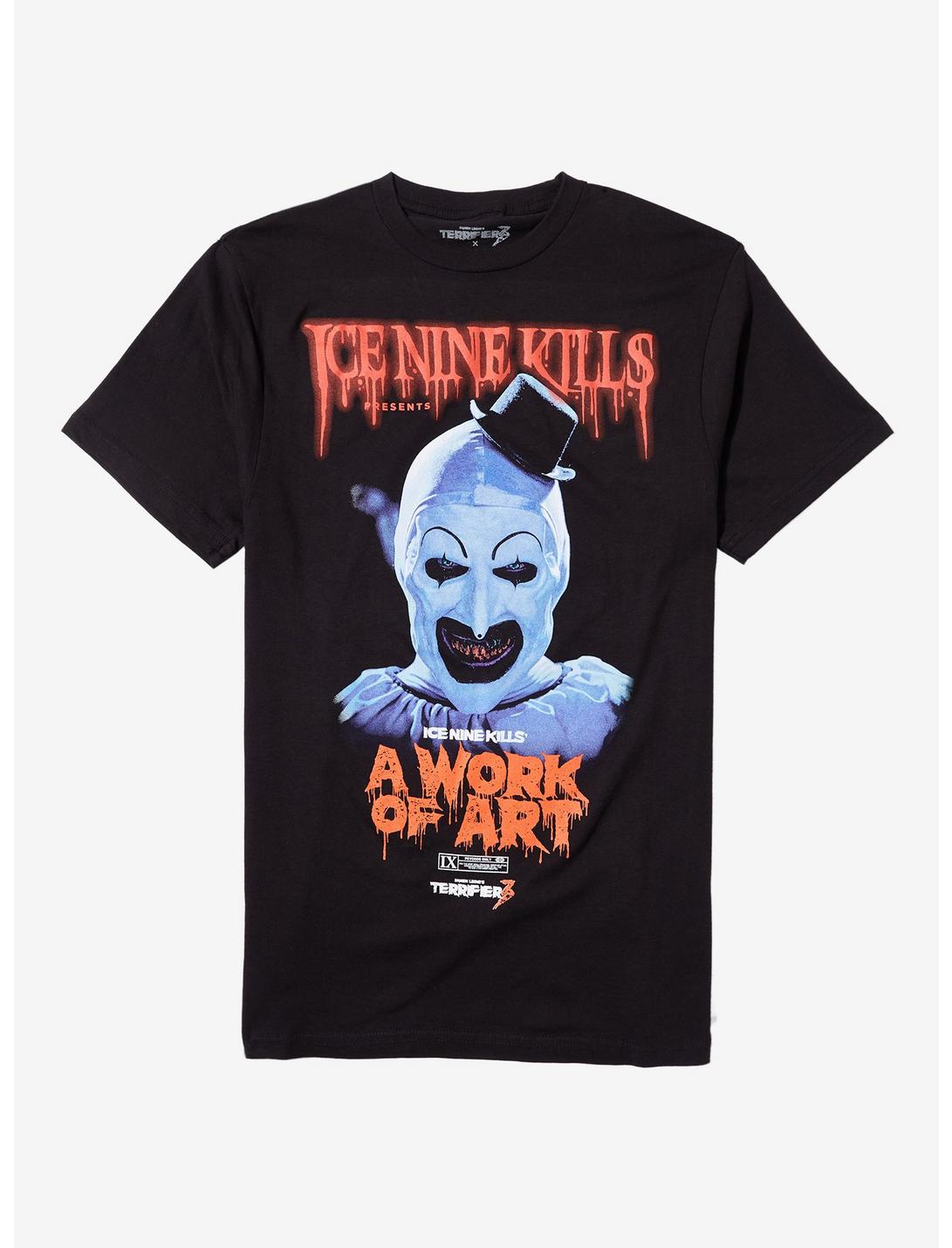 Ice Nine Kills X Terrifier A Work Of Art Face T-Shirt