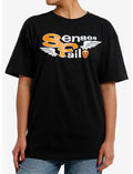 Senses Fail Wings Logo Girls Oversized T-Shirt