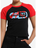 Blink-182 Shattered Logo Girls Baby Raglan T-Shirt